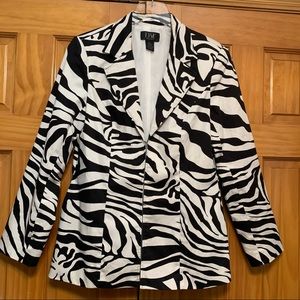 Donna Moore Zebra Print Black/White Jacket